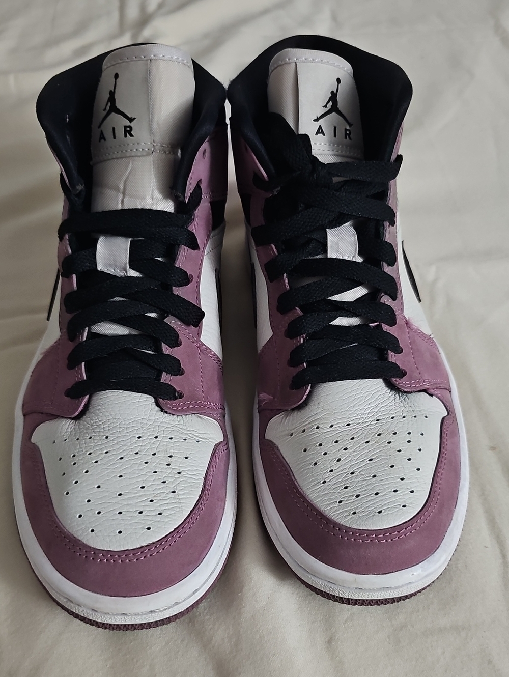 Jordan Women’s Pink, White & Black High-Top Sneakers